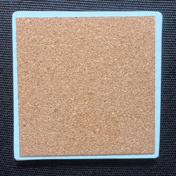 Dry Erase Glass Square Notepad with Cork Protector - Picture 2 of 2